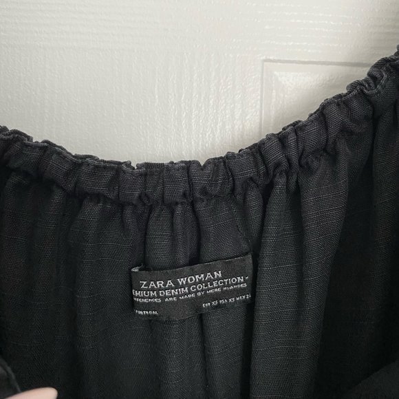 Zara Off The Shoulder Black Dress - Picture 2 of 3